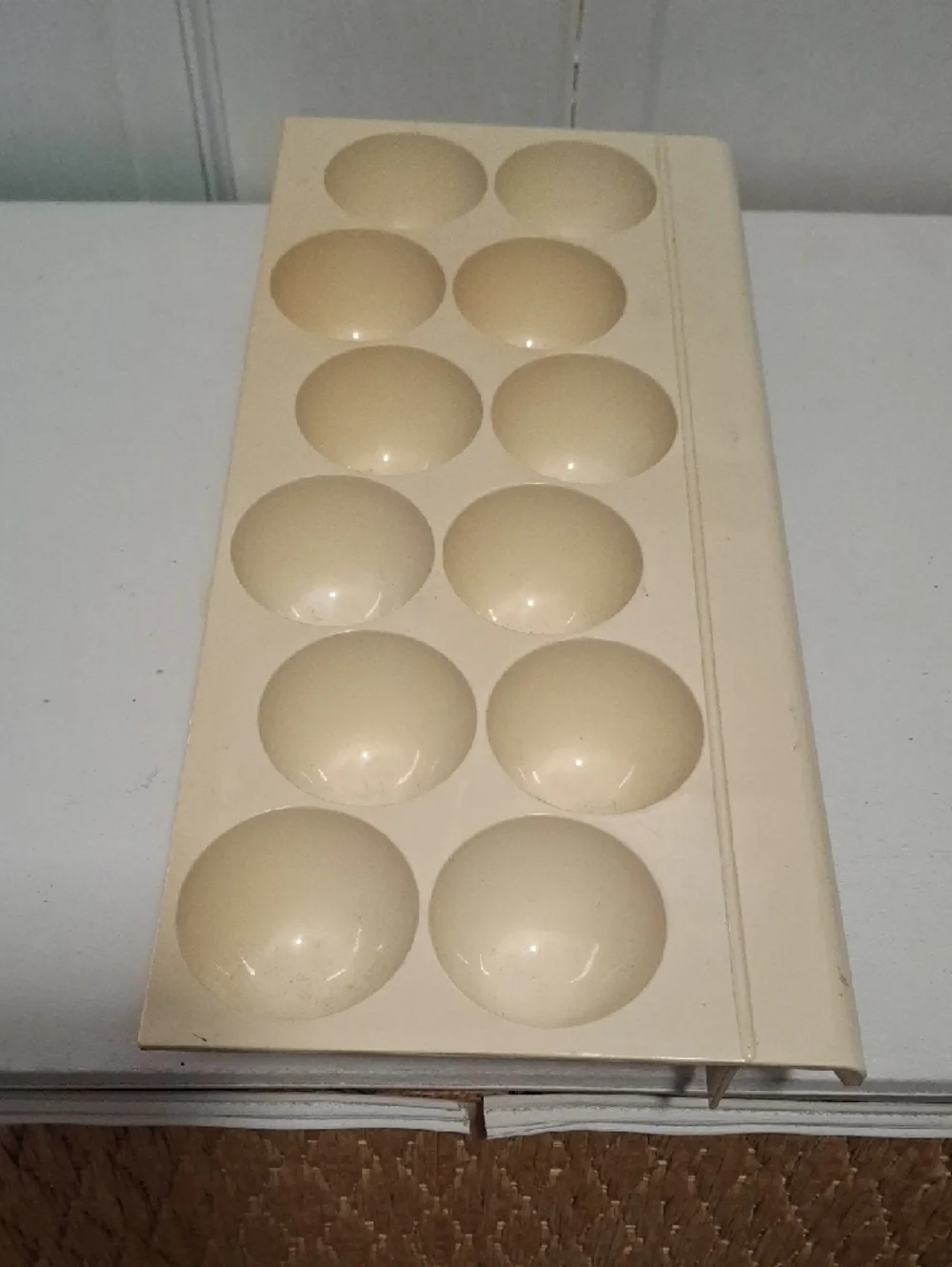 Egg Tray - Dozen Egg Vintage Refrigerator Tray Storage
